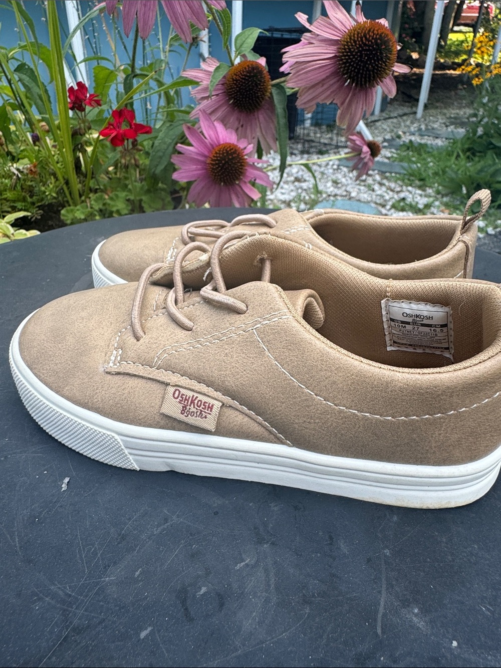 OshKosh B'gosh Men's Light Tan Suede Low-Top Sneakers